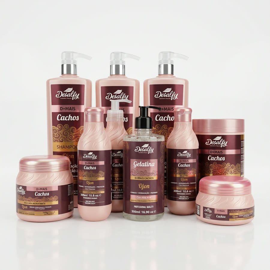 Produtos da Linha D+ Mais Cachos